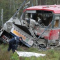 Do wypadku doszło na niestrzeżonym przejeździe kolejowym koło Lipusza. fot. Daniel Frymark