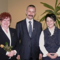 Renata Basta, Tadeusz Kowalski i Marzena Tyrańska fot. UMG Tuchola
