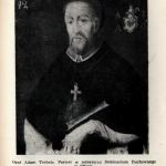 Wizerunek Adama Trebnica, fotografia karty w książce: A. Ciesielski, Adam Trebnic: archidiakon pomorski, opat oliwski... s. 144
