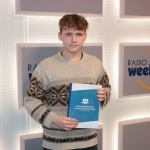 Michał Tyrawski w studiu Weekend FM. Fot. Wojciech Piepiorka