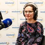 Monika Szymecka w studiu Weekend FM