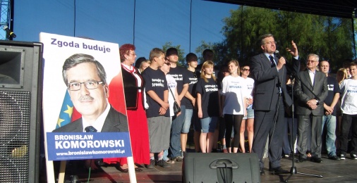 Bronisław Komorowski w Chojnicach i Człuchowie