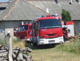 Pożar w Pawłówku w gminie Człuchów