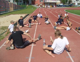 Młodzi Niemcy na obozie sportowym w Chojnicach