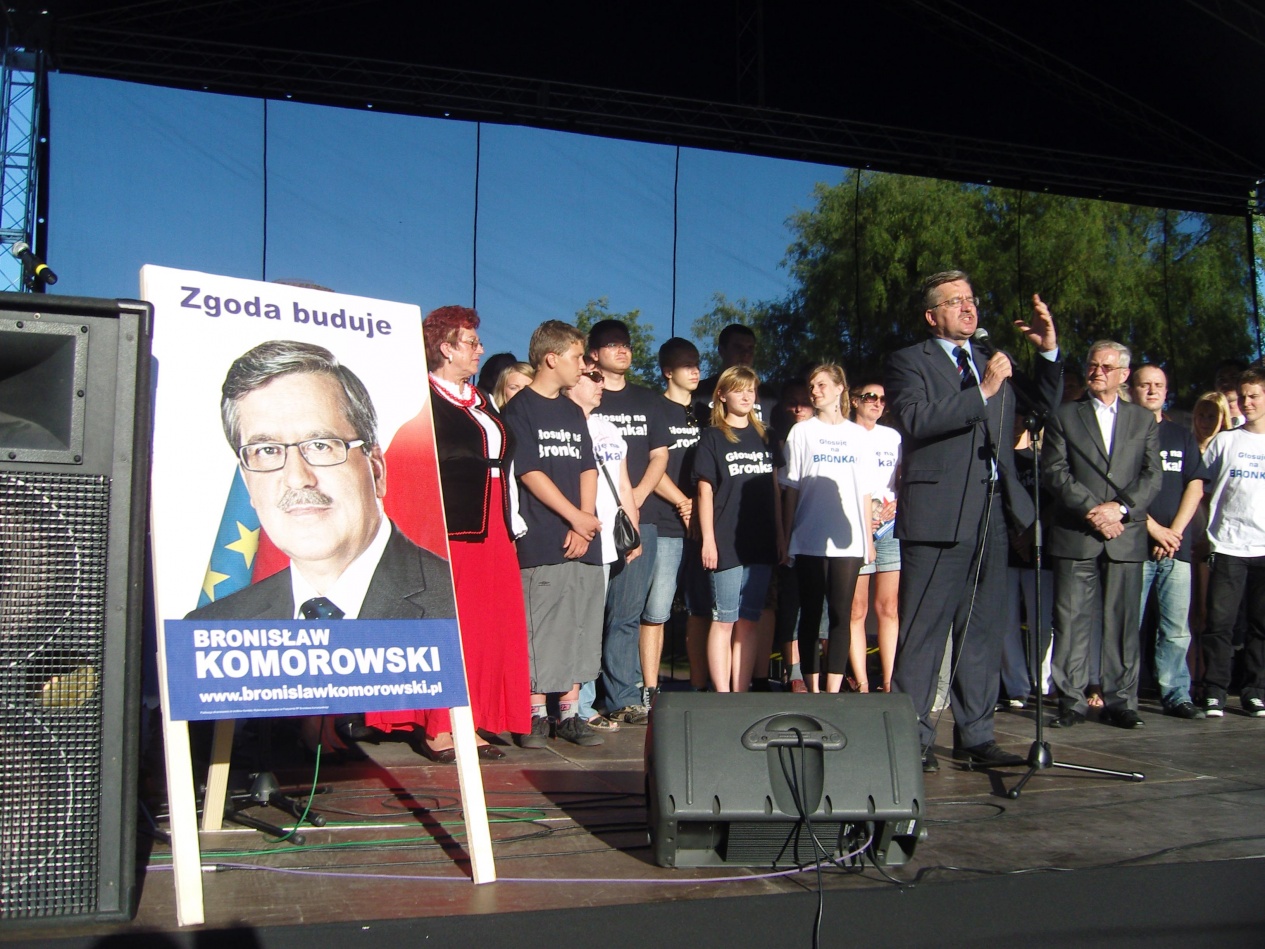 Bronisław Komorowski w Chojnicach i Człuchowie