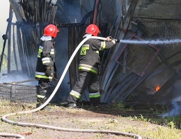 Pożar pizzerii w Sycowej Hucie