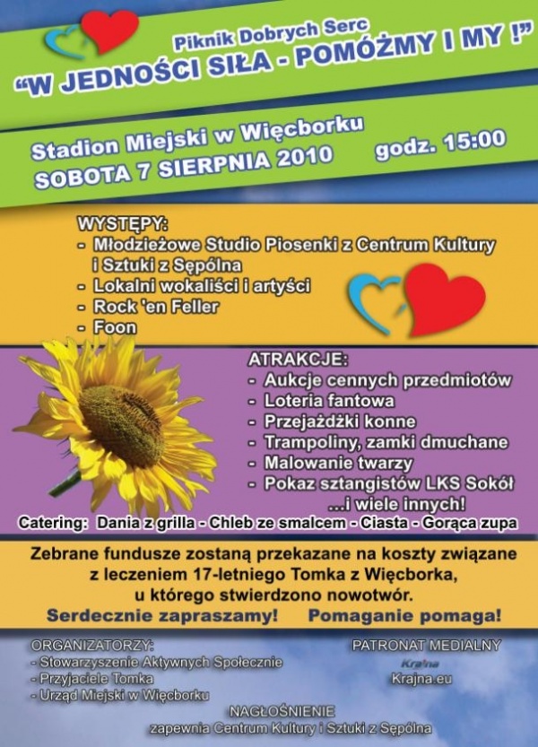 Zbiórka na rzecz chorego Tomka