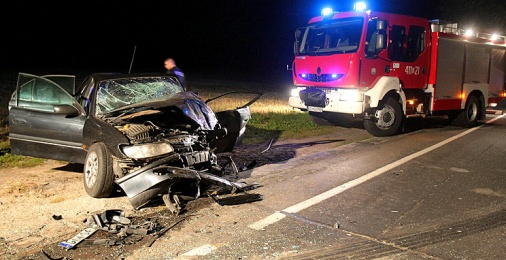Nie zauważył naczepy
