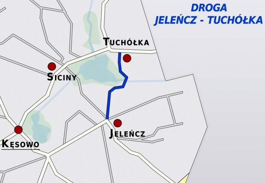 Remont drogi z Tuchółki do Jeleńcza