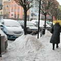 Centrum Chojnic zasypane śniegiem fot. Daniel Frymark
