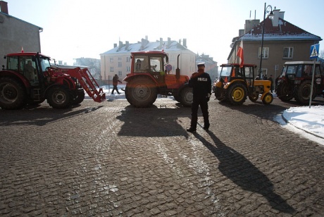 Protest rolników w Chojnicach (FOTOGALERIA)