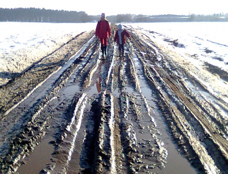 SZOK! Taką drogą sześciolatki muszą codziennie brnąć do szkoły (ZDJĘCIA)