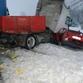 Wypadek w gminie Debrzno w grudniu ubiegłego roku fot. KPP Człuchów