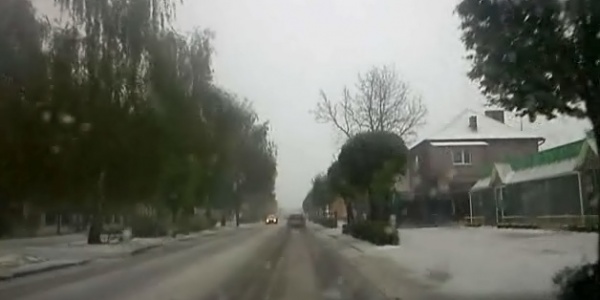 Tuchola pod śniegiem. W maju! (WIDEO)