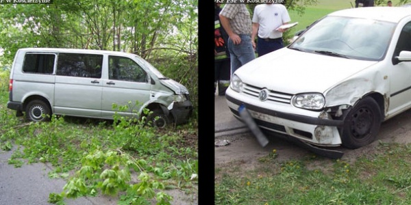 Zderzenie dwóch volkswagenów (FOTO)