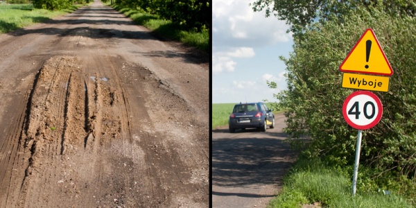 Tak naprawia się drogi w powiecie chojnickim
