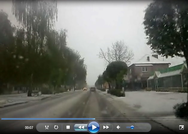 Tuchola pod śniegiem. W maju! WIDEO