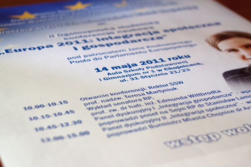 Studenci o integracji. Konferencja w Chojnicach