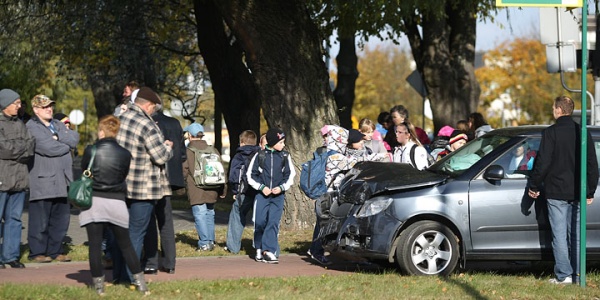 Skoda uderzyła w bok peugeota (FOTO)