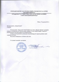 Przekazali dary wiejskim szkołom na Litwie