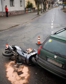Zderzenie skutera z samochodem (FOTO) 