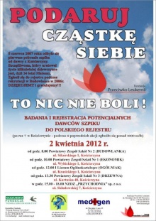Możesz uratować czyjeś życie