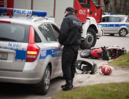 Zderzenie skody ze skuterem