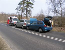 Kolizja w miejscowości Motyl (FOTO) 