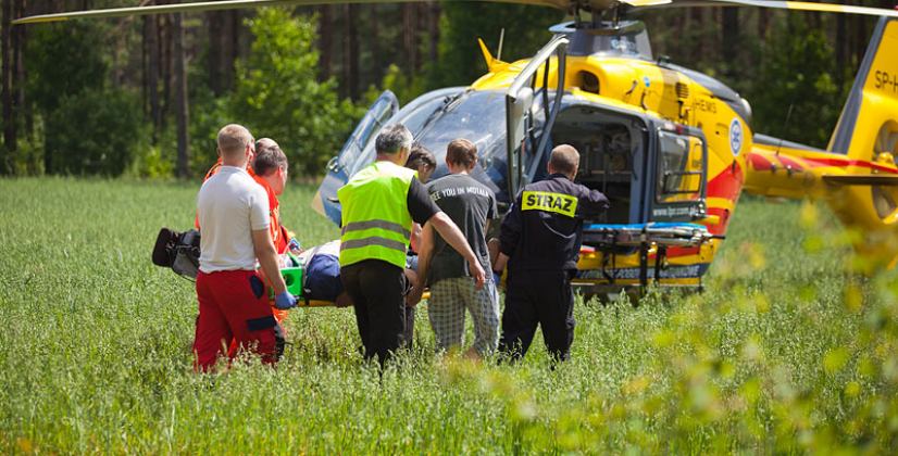 Na drodze leżał nieprzytomny motocyklista (FOTO)