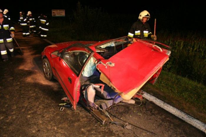 Zginęła kobieta jadąca hondą