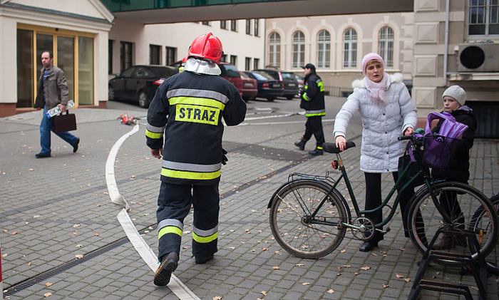 Palił się urząd gminy. Spokojnie to tylko ćwiczenia (FOTO) 