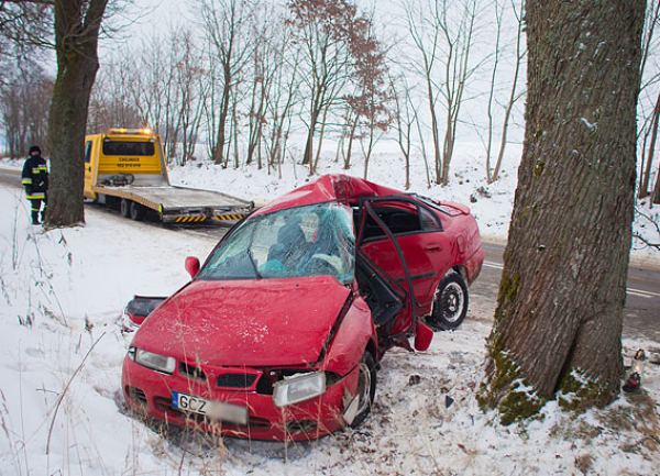 Wypadek koło Przechlewa (FOTO) 