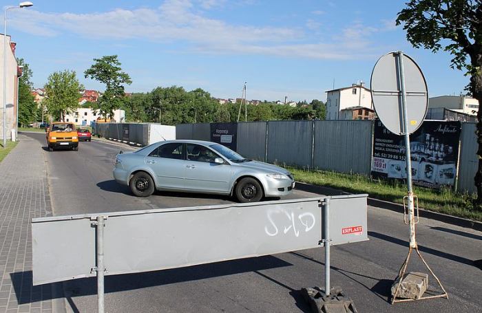 Newralgiczne skrzyżowanie w Chojnicach zamknięte