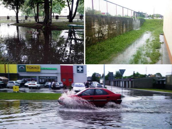 WASZE ZDJĘCIA! Na Żwirki i Wigury utknął samochód, pływają też kaczki (FOTO)