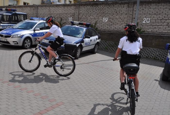 Policjantki na rowerach