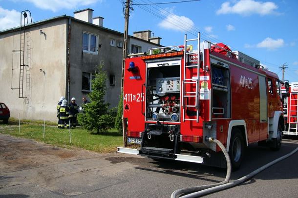 Pożar w Chojnatach (FOTO)