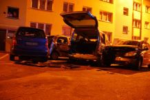 Pijany bytowanin staranował autem zaparkowane pojazdy