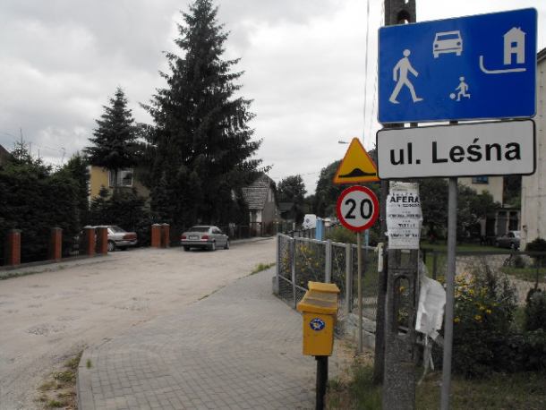 Ulica Leśna do remontu