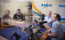 Szopiński (Boogie Boys), Sandberg (Go Getters), Baron (radiowa Trójka) i Pin-up Candy w Weekend FM
