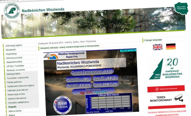 Nadleśniczy zbudował stację meteo