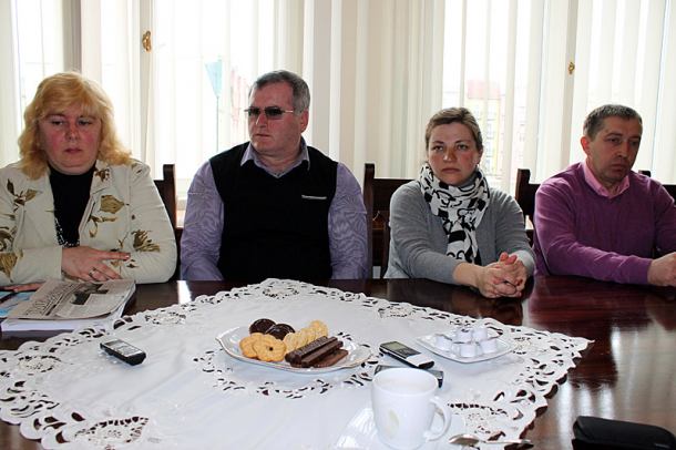 Czworo Ukraińców z miasta partnerskiego w Chojnicach