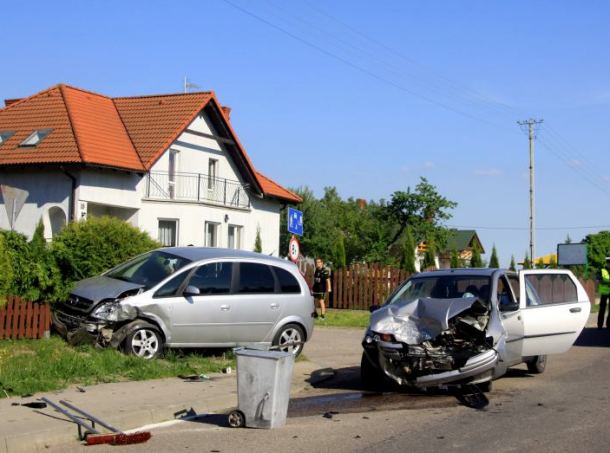 Czołowe zderzenie w Krojantach