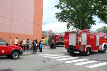 Ewakuacja w Technikum nr 3 w Chojnicach (FOTO)