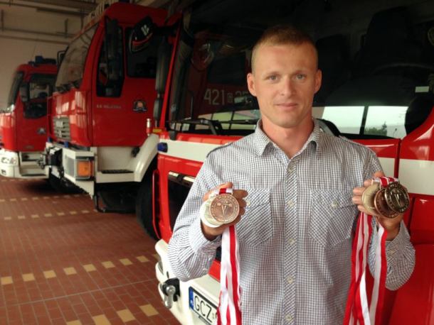 Strażak na medal. A nawet na pięć medali