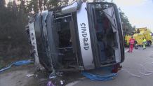 Wypadek polskiego autokaru w Niemczech. 11 osób zostało rannych