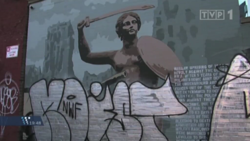 Wandale zniszczyli mural pamięci Powstania Warszawskiego w Nowym Jorku