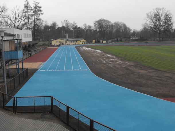 Przebudowa stadionu w Sępólnie Krajeńskim na ukończeniu