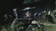 Samochód wjechał w przystanek autobusowey koło Nowego Sącza. Dwie osoby ranne
