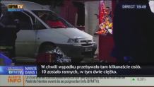 Furgonetka wjechała w tłum na jarmarku świątecznym w Nantes. Są ranni