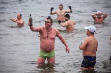 Chojnickie morsy powitały Nowy Rok (FOTO, WIDEO)